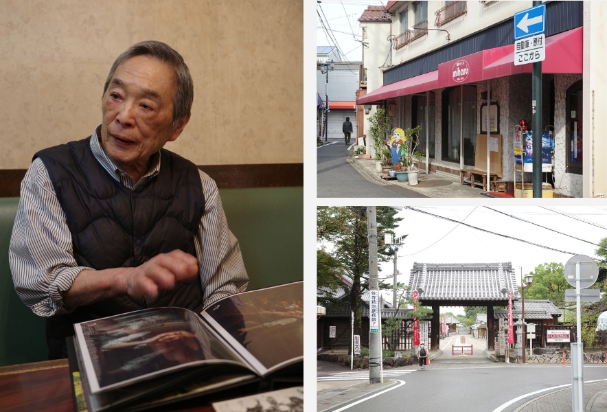 喫茶ミハル店主 伊藤邦一さんと笠寺の街並み、名古屋・笠寺観音周辺の風景