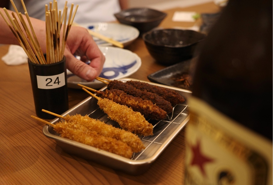 名古屋市円頓寺商店街 上野屋 串カツと串焼き