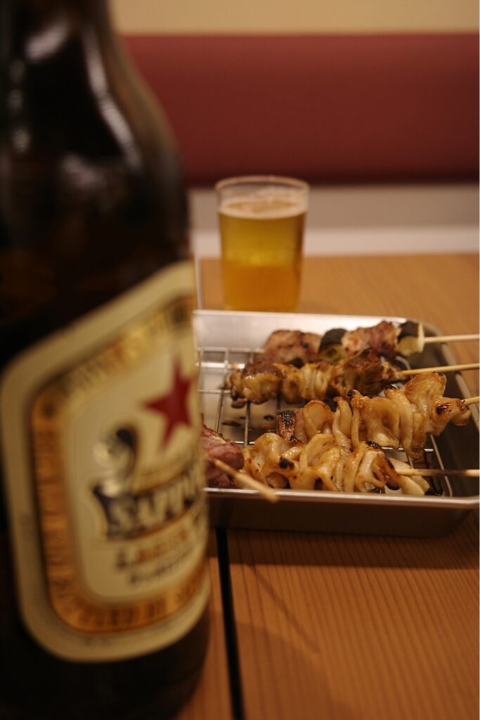 名古屋市円頓寺商店街 上野屋 とん焼きとビール